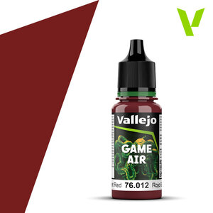 Vallejo Paints . VLJ Scarlett Red Game Air Acrylic 17ml