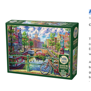 Cobble Hill . CBH Amsterdam Canal Puzzle  1000 Piece