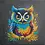 Outset Media . OUT Owl Crystal Art Kit Med Mounted
