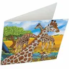 Craft Buddy . CBD Gentle Giraffe Crystal Art Card Kit