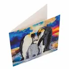 Craft Buddy . CBD Penguin Family Crystal Art Card Kit