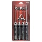 On Point . ONP Hex Screwdrivers (4) Size: 1.5mm, 2.0mm, 2.5mm, 3.0mm - Black