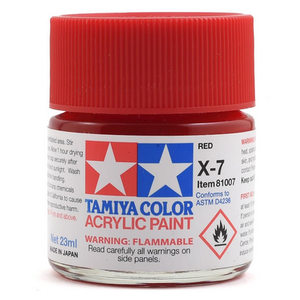 Tamiya America Inc. . TAM X-7 Red Acrylic 23ml