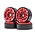 Hobby Details . HDT 1.0" CNC Beadlock Wheels, TRX-4M (Black/Red) (4)