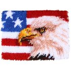 Wonder Art . WAT American Eagle Latch Hook Kit 15" x 20"