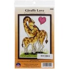 Design Works . DWK Giraffe Love Cross Stitch 5" x 7"