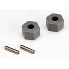 Traxxas . TRA Front Hex Wheel Hubs  w/Axle Pins (2)