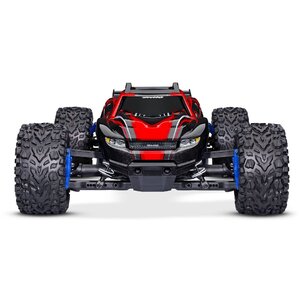 Traxxas . TRA Rustler 1/10 Brushless Stadium Truck RTR w/TQ 2.4ghz and BL-2s No Batt. Red