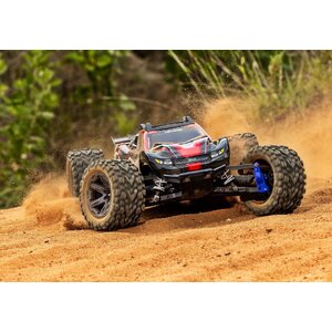 Traxxas . TRA Rustler 1/10 Brushless Stadium Truck RTR w/TQ 2.4ghz and BL-2s No Batt. Red