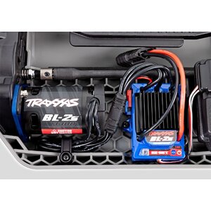 Traxxas . TRA Rustler 1/10 Brushless Stadium Truck RTR w/TQ 2.4ghz and BL-2s No Batt. Red