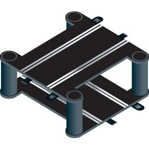 Scalextric . SCT ELEVATED CROSS OVER 180 or 90 deg 233mm 2/pk