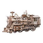 Robotime . ROE Mechanical Wood Models; Steam Locomotive - with wind-up spring