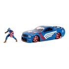 Jada Toys . JAD (DISC) "Hollywood Rides" 2006 Ford Mustang GT with Captain America