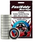 FastEddy . TFE Fast Eddy 17x26x5 Rubber Sealed Bearings 6803-2RS