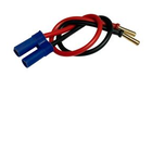 APS Racing . APS APS Adapter EC-5 Male Connector to 4mm Low Profile Bullets Male 200mm (8") 12AWG