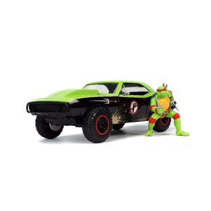 Jada Toys . JAD 1/24 "Hollywood Rides" TMNT 1967 Chevy Camaro with Raphael