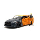 Jada Toys . JAD 1/24 "Hollywood Rides" 2009 Nissan GT-R (R35) With Naruto