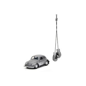 Jada Toys . JAD 1/32 "PUNCH BUGGY" 1959 VW Beetle W/Boxing Gloves - Gray