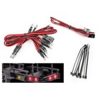 Traxxas . TRA Wire harness, LED lights/ zip ties (8)