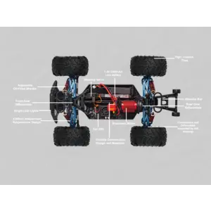 RC Pro . RCP WIKKED – 1:12 SCALE 4X4 BRUSHLESS MONSTER TRUCK