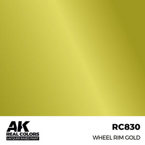 A K Interactive . AKI Real Colors Wheel Rim Gold 17 ml.