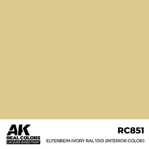 A K Interactive . AKI Real Colors Elfenbein-Ivory RAL 1001 (Interior Color) 17 ml.