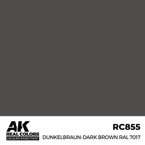 A K Interactive . AKI Real Colors Dunkelbraun-Dark Brown RAL 7017 17 ml.