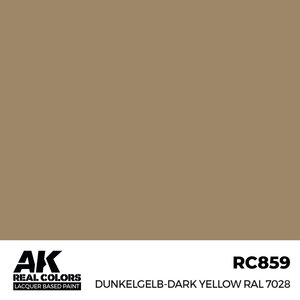 A K Interactive . AKI Real Colors Dunkelgelb-Dark Yellow RAL 7028 17 ml.