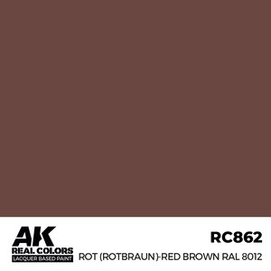 A K Interactive . AKI Real Colors Rot (Rotbraun)-Red Brown RAL 8012 17 ml.