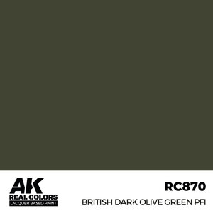 A K Interactive . AKI Real Colors British Dark Olive Green PFI 17 ml.