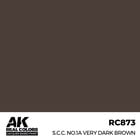 A K Interactive . AKI Real Colors S.C.C. No.1A Very Dark Brown 17 ml.