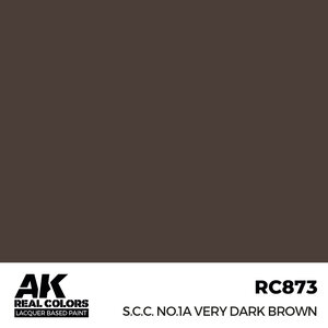 A K Interactive . AKI Real Colors S.C.C. No.1A Very Dark Brown 17 ml.