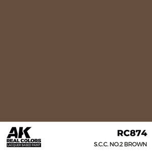 A K Interactive . AKI Real Colors S.C.C. No.2 Brown 17 ml.