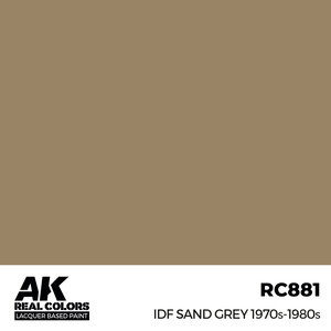 A K Interactive . AKI Real Colors IDF Sand Grey 1970S-1980S 17 ml.