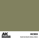 A K Interactive . AKI Real Colors RLM 02 RLM-GRAU (1941) 17 ml.