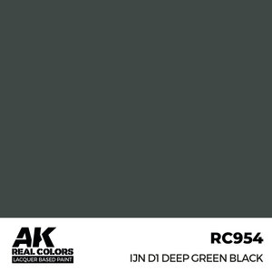 A K Interactive . AKI Real Colors IJN D1 Deep Green Black 17 ml.