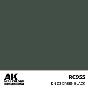 A K Interactive . AKI Real Colors IJN D2 Green Black 17 ml.