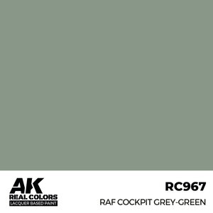 A K Interactive . AKI Real Colors RAF Cockpit Grey-Green 17 ml.