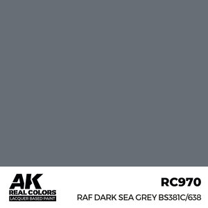 A K Interactive . AKI Real Colors RAF Dark Sea Grey BS381C/638 17 ml.