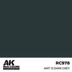 A K Interactive . AKI Real Colors AMT-12 Dark Grey 17 ml.