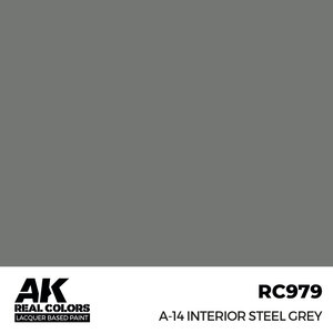 A K Interactive . AKI Real Colors A-14 Interior Steel Grey 17 ml.