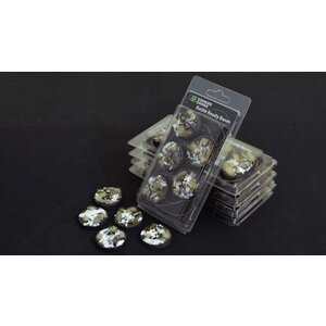 Gamers Grass . GMG 40mm Winter Round Battle Ready Bases (5)