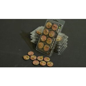 Gamers Grass . GMG 32mm Badlands Round Battle Ready Bases (8)