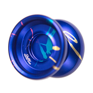 YoYo Factory . YYF Shutter Yoyo Blue w/ Gold Splash