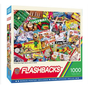 Master Pieces (Puzzles) . MST Family Game Night Collage Puzzle 1000pc