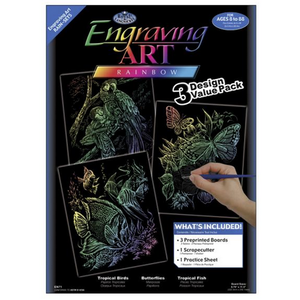 Royal Brush . RBM Royal & Langnickel® Foil Engraving Value 3 Pack