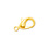 CraftMedley . CMD Gold 10mm Lobster Claw x12  With Clasp