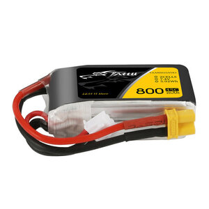 TATTU . TAA Tattu 800mAh  7.4V 45C 2S1P LiPo Battery Pack with XT30 plug