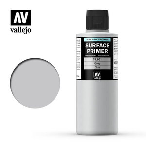 Vallejo Paints . VLJ Acrylic Grey Surface Primer 200ml