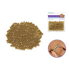 CraftMedley . CMD Metal Effect Beads 6mm Luster Electroplated Round Gold 30g